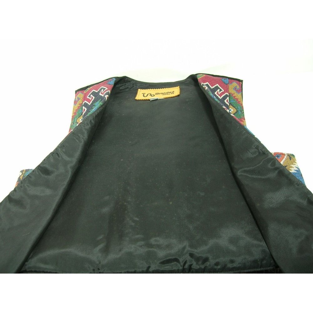 TA Branded Santa Fe Western Tapestry Vest - Picture 5 of 6